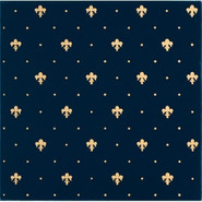 Декор Giglio Oro Su Blu 20x20 Petracer`s Grand Elegance Gold глянцевый керамический GLL03-11