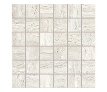Мозаика Supergres Astrum Light Vein Cut Mosaico 30x30 керамогранит матовая чип 48х48 мм, бежевый, белый LIHM