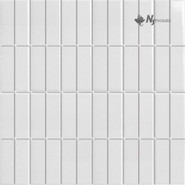 Мозаика P-540 керамика матовая 30х30 см NSmosaic Porcelain Series чип 23х73 мм, белый