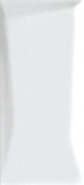 Настенная плитка Evolution рельеф белый (EVG052) 20x44 глянцевая керамическая