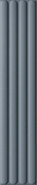 Настенная плитка Plinto Out Blue Matt 10.7х54.2 DNA Tiles матовая, рельефная (структурированная) керамическая 78803298