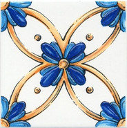 Декор STG/A455/5232 Капри Майолика 20х20 Kerama Marazzi глянцевый керамический