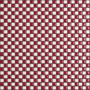 Мозаика Dama006 керамика 30х30 см Appiani Texture матовая чип 12х12 мм, белый, красный