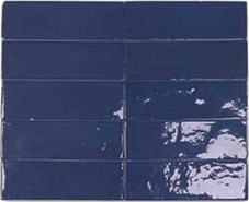 Настенная плитка Safi Cobalt (122101) DNA Tiles глянцевая керамическая