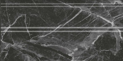 Плинтус FMA034R Коррер Чёрный глянцевый обрезной 15х30 Kerama Marazzi керамический