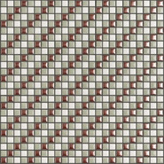 Мозаика Diag003 керамика 30х30 см Appiani Texture матовая чип 12х12 мм, бежевый, белый, коричневый