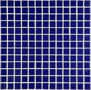 Мозаика Ezarri 2543-D стекло 31.3х49.5 см глянцевая чип 25х25 мм, синий