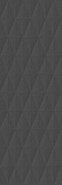 Настенная плитка Eclettica Anthracite Struttura Diamond 3D M1J7 40x120 керамическая