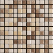 Мозаика Mix Standard Wellness and Pool 18 керамика 30х30 см Appiani матовая чип 25х25 мм, бежевый, коричневый XWEL 718