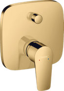 Смеситель Hansgrohe Talis E для ванны к ibox universal, полир/золото