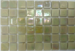 Мозаика Taurus-Lux-10 прокрашенная в массе стекло 32.7х32.7 см перламутровая чип 15х15 мм, бежевый