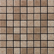 Мозаика Anthologhia Viburno керамика 30х30 см Appiani полуглянцевая чип 25х25 мм, бежевый, коричневый MOS 7027