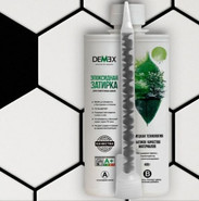 Эпоксидная двухкомпонентная затирка для плиточных швов Demex, глянцевая, жемчужно-черный DGE-012