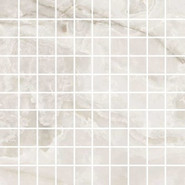 Мозаика Onyx and More White Onyx Glo Mosaico 30х30 см керамогранит Casa Dolce Casa полированная чип 30х30 мм, белый, серый 767653