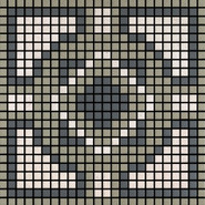 Мозаика Memoria Ombra MEMOG08 керамика 30х30 см Appiani матовая чип 12х12 мм, бежевый, зеленый, серый