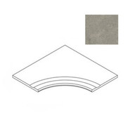 Керамогранит Forte Dei Marmi Rock Lunar Grey Bordo Curvilineo Svasato R 30 60x60 Atlas Concorde матовый бортик изогнутый с выемкой 620090001243