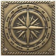 Вставка Металлическая Windrose Shined brass (бронза полированная) керамическая