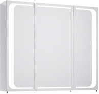 Aqwella Милан Шкаф-зеркало 80 с подсветкой, цвет белый, Mil.04.08