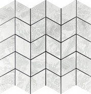 Мозаика Detroit Light Arrow 29.8х31.3 керамогранит Velsaa Mosaic полированная, белый, серый
