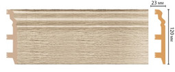 Плинтус напольный D233-72 ДМ Decomaster (120х23х2400 мм) 