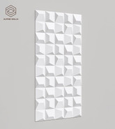 Стеновая декоративная панель Geometrium ECOGR0202W Alpine Walls под покраску 1200х600х25 мм