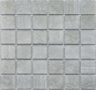 Мозаика PR4848-35 керамика 30.6х30.6 см матовая чип 48х48 мм, серый