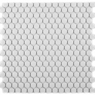 Мозаика KO19-1M керамика 31x31.5 см матовая чип 19x19 мм, белый