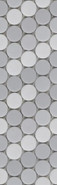 Мозаика RD.GR.WG.NT 303х280х6 Arch Skin матовая, серый