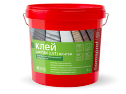 Клей Homaprof 850 STP для приклеивания модульных ПВХ-покрытий (LVT, кварц-винил), ведро 5 кг