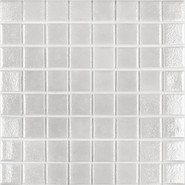 Мозаика Shell № 563 White (на сетке) 38x38 стекло 31.7x31.7