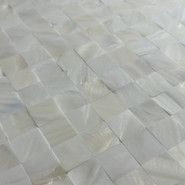 Мозаика Marble Mosaic Seamless White Shell ракушка 30х30 см чип 20х20 мм, серый