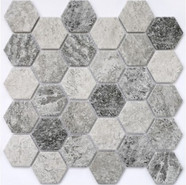 Мозаика Status Grey керамогранит 30х30 см антислип, матовая чип 4.8х4.8 мм, серый, темно-серый