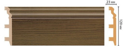 Плинтус напольный D233-88 ДМ Decomaster (120х23х2400 мм) 