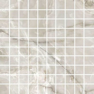Мозаика Onyx and More Silver Onyx Glo Mosaico 30х30 см керамогранит Casa Dolce Casa полированная чип 30х30 мм, серый 767657