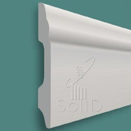 Напольный плинтус Solid UHD Polymer с креплением на клей 1 UHD 02/60, белый 13х60х2000 ударопрочный полистирол под покраску
