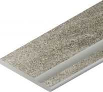 Керамогранит Нордика Сильвер Бортик 30x60 с Выемкой Закругленный Правый Italon x2 матовый 620090001061