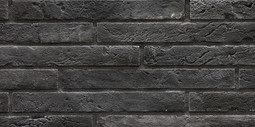 Настенная плитка Рядовой элемент Кирпич Каталонский 24.26.Р шов 10, 5.2х43.7 Графитовый Феодал рельефная (структурированная) 00000040035