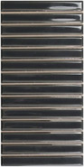 Настенная плитка Sb Ebony 12,5x25 Wow глянцевая, рельефная (структурированная) керамическая 128704