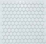 Мозаика P-525 керамика 26х30 см глянцевая чип 23х26 мм, белый