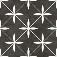 Керамогранит Black 18.7х18.7 Monopole Stella матовый универсальная плитка 002662