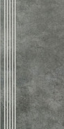 Ступень фронтальная Scratch Nero Stopnica Prosta Nacinana Mat. 29,8x59,8 G1 керамогранит матовая 5900144086258