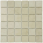 Мозаика Marble Mosaic Royal Botticino Pol камень 30.5х30.5 см полированная чип 48х48 мм, бежевый