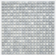 Мозаика Tunisian Gray Tum 30.5х30.5 см камень полированная чип 15х15 мм, серый