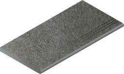 Ступень фронтальная Magma Graphite Gradino Round Grip 30x60 керамогранит антискользящая (grip) Italon x2 620090001393