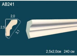 Перфект Карниз потолочный гладкий AB241