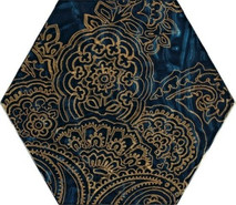 Декор Urban Colours Blue Inserto Szklane Heksagon B 17.1x19.8 глянцевый керамический