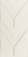 Настенная плитка Chevron White Matt Rett 40х80 матовая керамическая