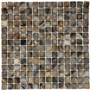 Мозаика Marble Mosaic Convex Coffe Shell ракушка 30.5х30.5 см чип 20х20 мм, коричневый, темно-коричневый