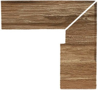 Плинтус Zanquin Recto Evo Taiga Derecho (правый) 27x30.5 матовый