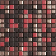 Мозаика Mix Standard Tribal Chic 2 керамика 30х30 см Appiani матовая чип 25х25 мм, бежевый, коричневый, красный XTRC 702